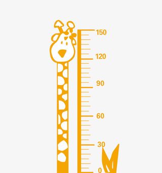 卡通儿童量身高尺免抠