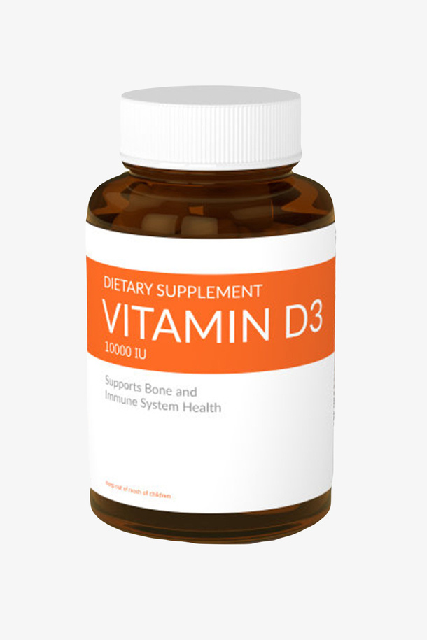 白色治愈维他命d3西药片实物免抠