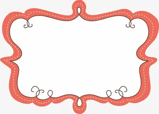 红色边框免抠