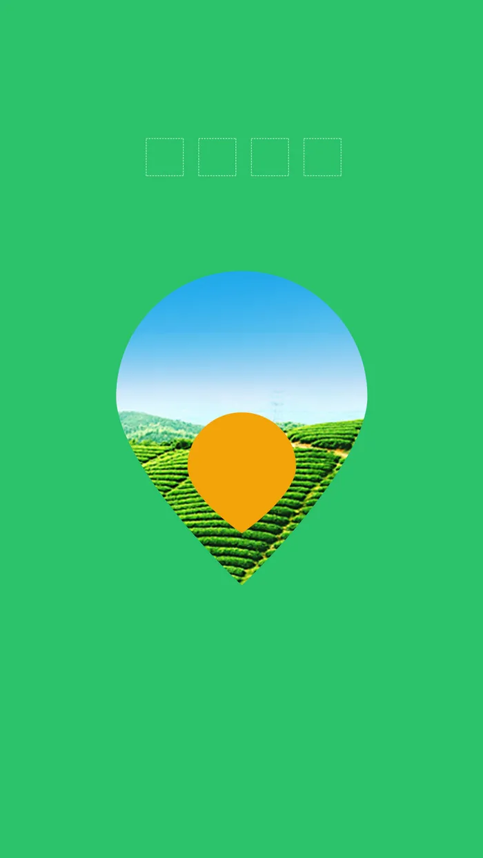 绿色农业科技几何扁平背景高清