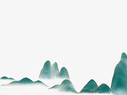 国风山体元素免抠漂浮其他元素 国风山体元素免抠漂浮其他元素