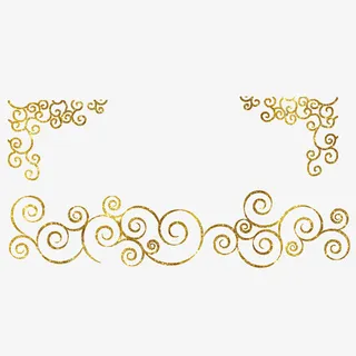 情人节烫金边框免抠图免抠