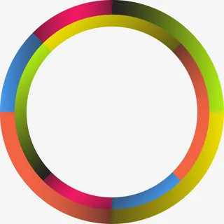 彩色梦幻光圈免抠