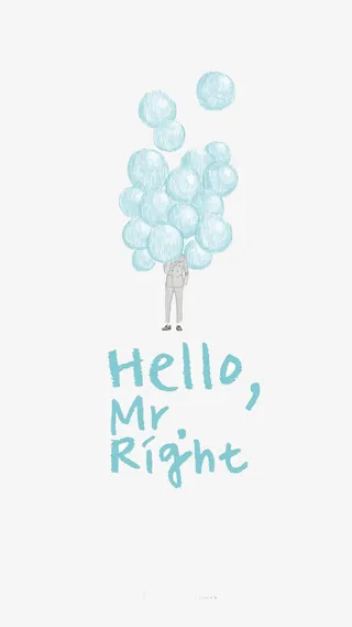 唯美手绘人物插画免抠