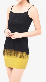 莫代尔面料黑色女装免抠