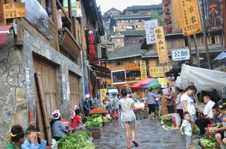 小镇繁华街道景观免抠