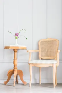 椅子桌子鲜花植物休闲温馨墙壁家居背景高清