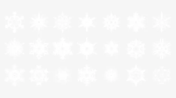 白色雪花图案大集合免抠