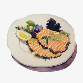 蟹排手绘画素材图片免抠