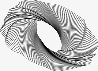 线条元素螺旋免抠