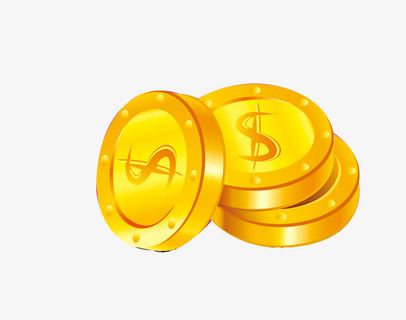 美元符号金币免抠