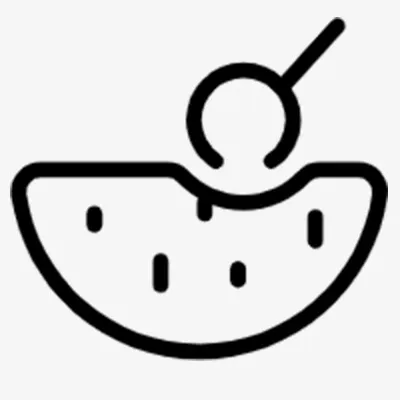 西瓜，线，黑西瓜免抠