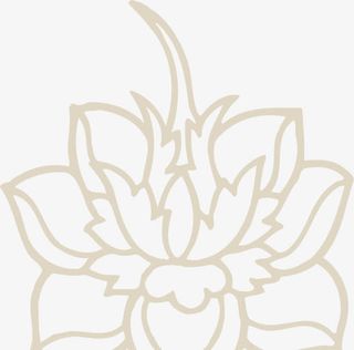 棕色花纹开业海报免抠