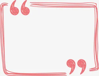 粉色手绘文本框免抠