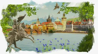 旅游景点背景图片