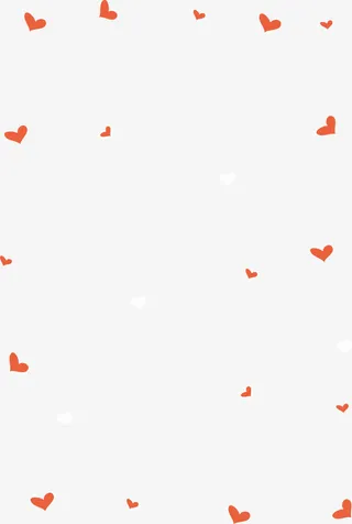 红色情人节爱心框架免抠