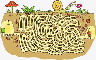 卡通迷宫游戏免抠