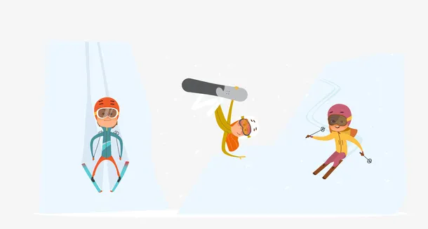 雪地卡通人物6776免抠