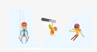 雪地卡通人物6776免抠