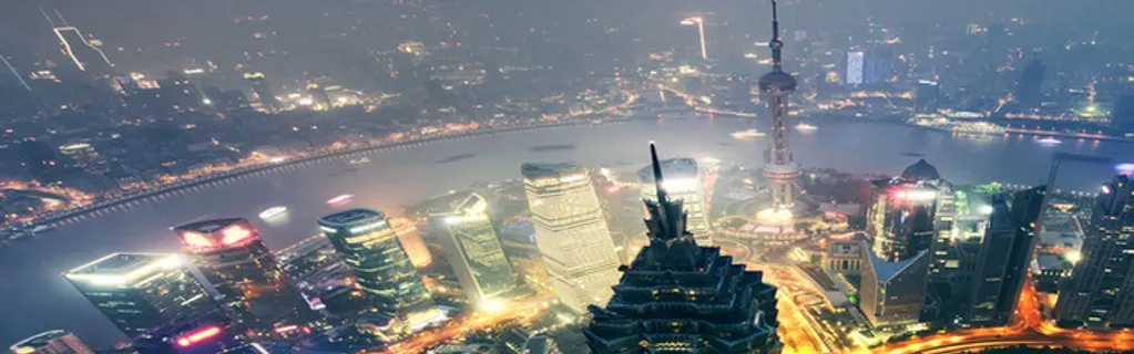 俯视都市夜景海报背景高清