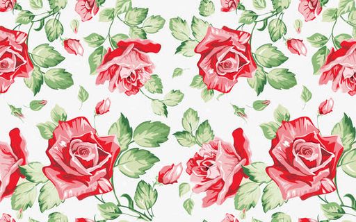 精致的玫瑰花花纹免抠