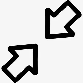 箭手绘界面符号轮廓图标免抠