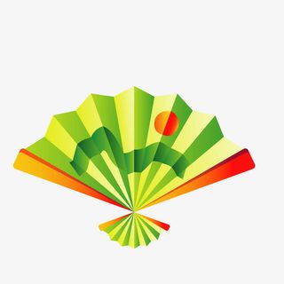 绿色现代海报装饰免抠