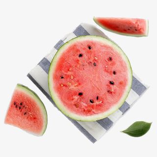 桌布上的西瓜免抠