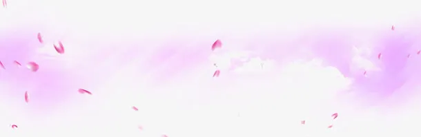 粉色花瓣飘下免抠