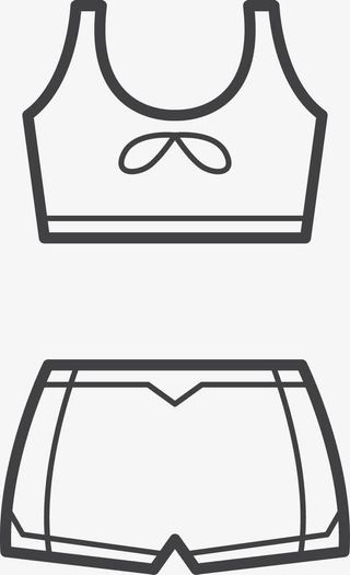 矢量图运动装套装免抠