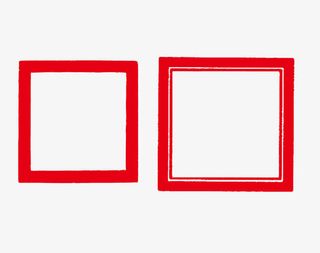 中国红边框免抠