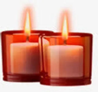 红色杯子蜡烛浪漫中秋免抠