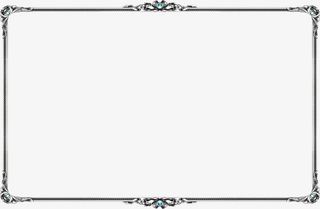 游戏边框 质感 银色免抠