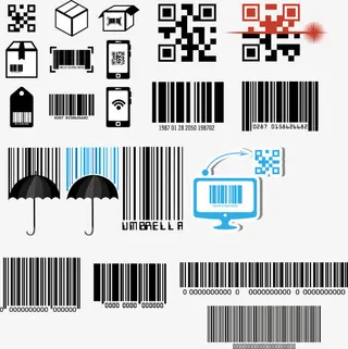 二维码扫描设计矢量素材免抠