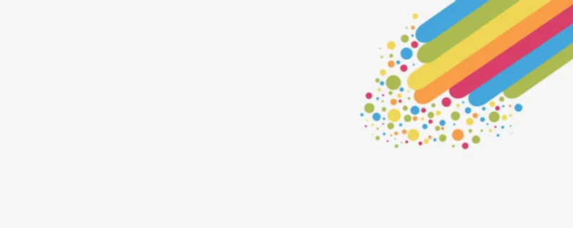 漂浮多彩圆弧光柱免抠