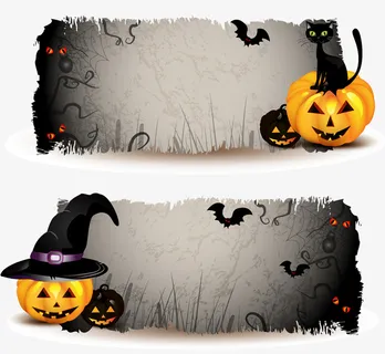 万圣节边框免抠