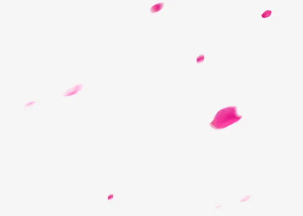 创意高清红色的花瓣合成免抠