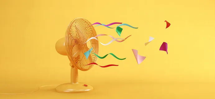 创意风扇背景装饰高清