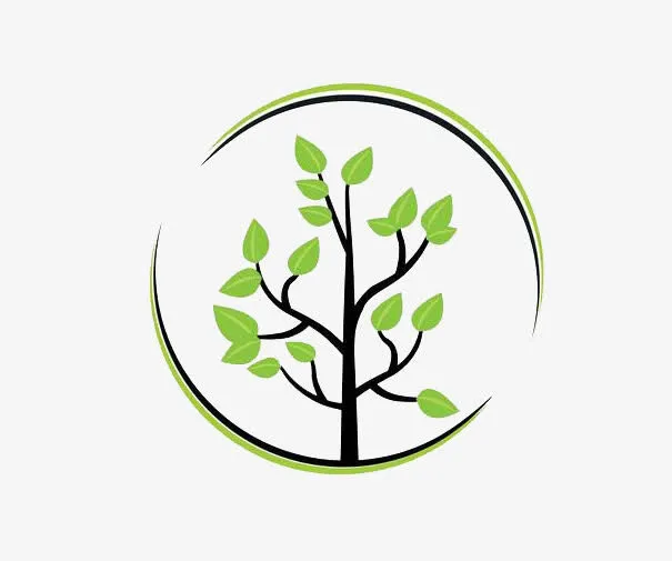 圆形树木logo免抠