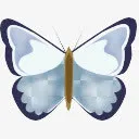 花丛仙子蝴蝶图标免抠