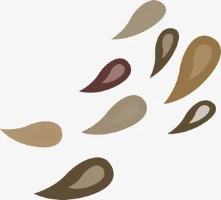 古典水墨设计水滴免抠