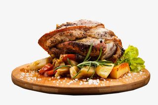 实物夏威夷烤肘子免抠