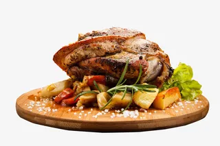 实物夏威夷烤肘子免抠