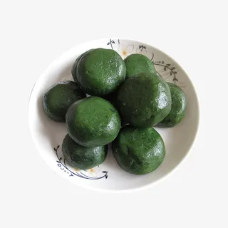 清明节美食一盘青团免抠