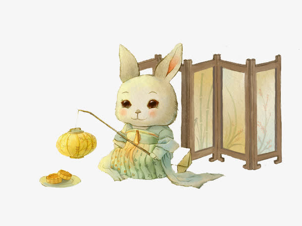 玉兔月饼免抠