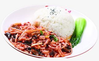 鱼香肉丝盖饭免抠