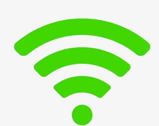 绿色靓丽的wifi信号格免抠