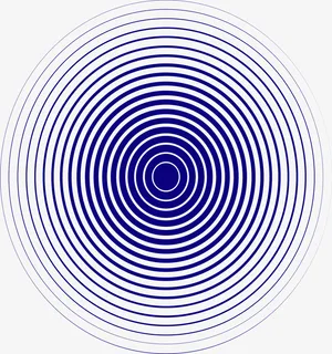 简约蓝色圆圈免抠