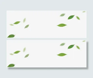 漂浮的绿叶纷飞叶子免抠