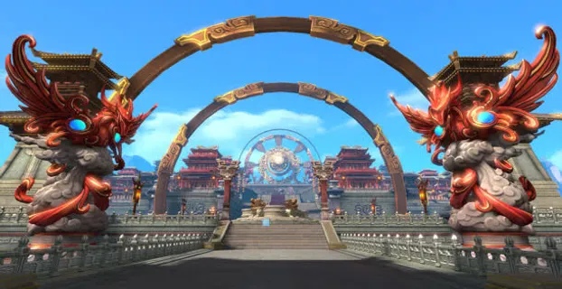 玄幻古风建筑游戏场景原画免抠